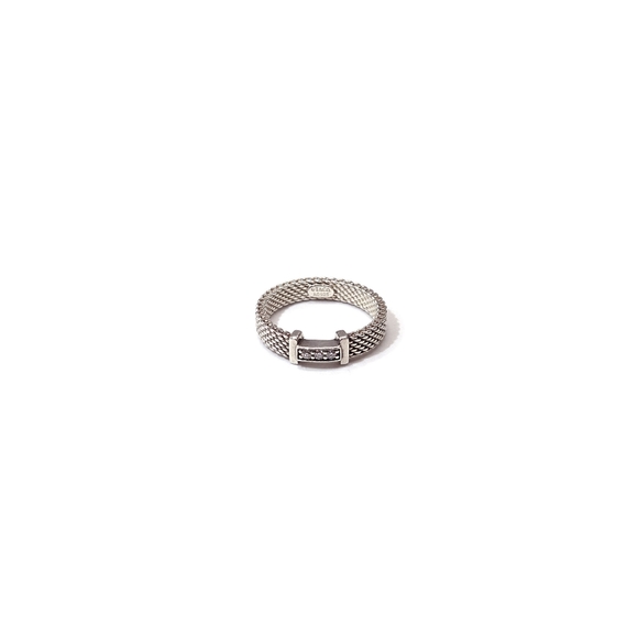 Tiffany & Co Diamond Sterling Silver Ring - Picture 3 of 4